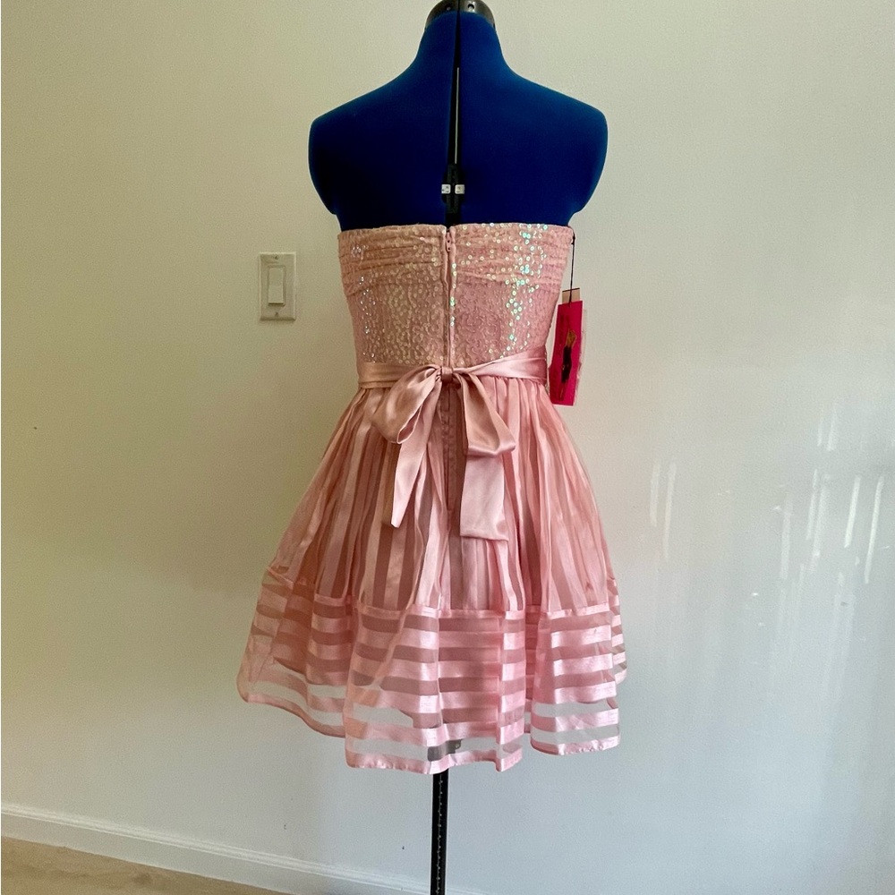 Betsey Johnson Sparkling Pink Formal Dress - Picture 10 of 10